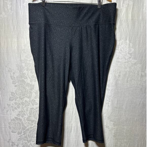 Livi Leggings 22 24 Black Gray Cropped - Picture 1 of 9
